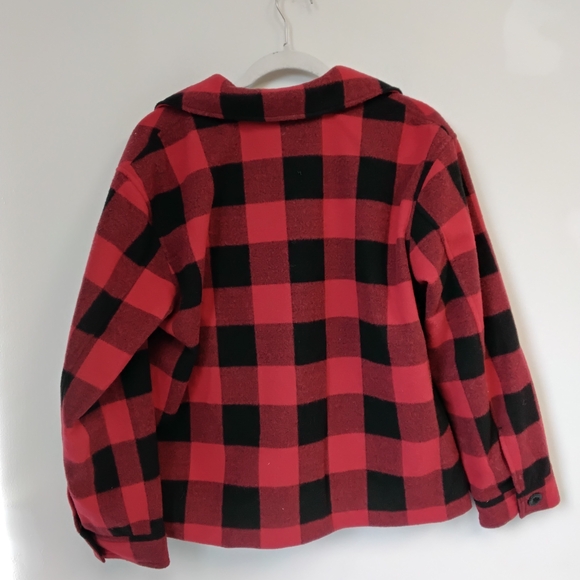 Woolrich Red and Black Plaid Jacket #136 - Picture 3 of 5